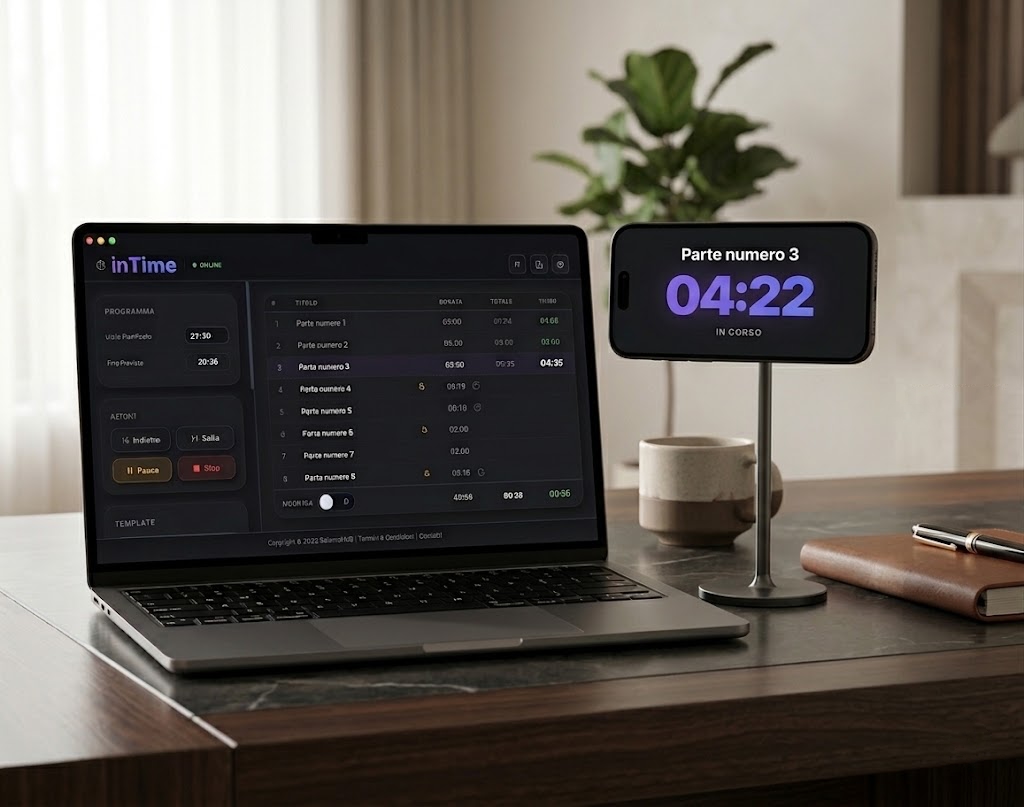 Anteprima del progetto inTime, tool online installabile